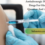 Antiadrenergic Drugs And Drugs For Glaucoma Question And Answers