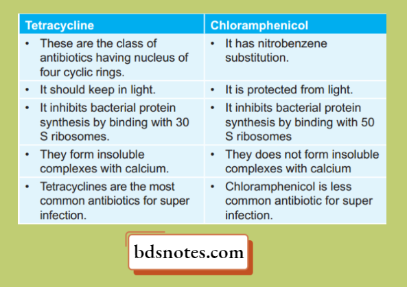 Compare Tetracycline And-Chloramphenicol