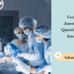 General Anesthetics Question And Answers