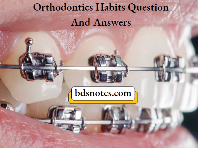 Habit Related Malocclusion Types