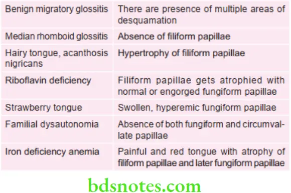 Oral Medicine Various Conditions Of Tongue And Effect On Papilla