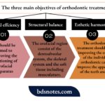 The three main objectives of orthodontic treatment