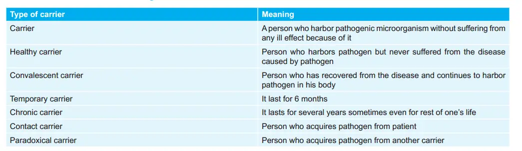 Various Carriers and their Meanings
