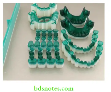 Additive Manufacturing In Dentistry 3D printed wax patterns of crowns, FDPs and removable partial dentures.