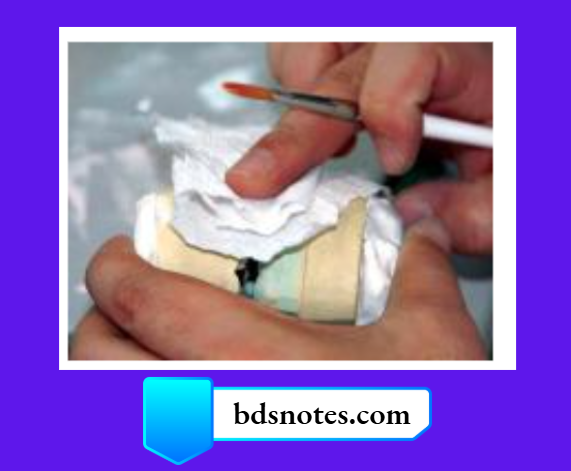 Blotting To Remove Excess Water