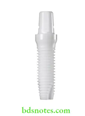 Dental Implant Materials Zirconia one piece implant with abutment