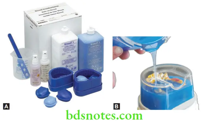 Dental Materials Elastomeric Impression Materials Duplicating silicone including flasks