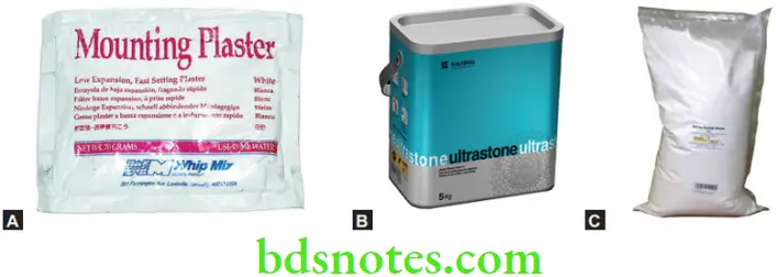 Dental Materials Gypsum Products Gypsum products are supplied in a variety of forms
