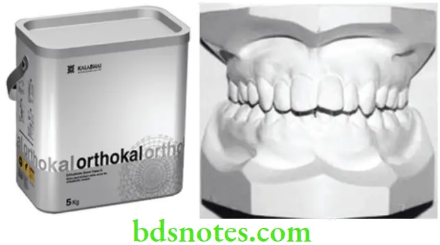Dental Materials Gypsum Products Orthodontic stone and model