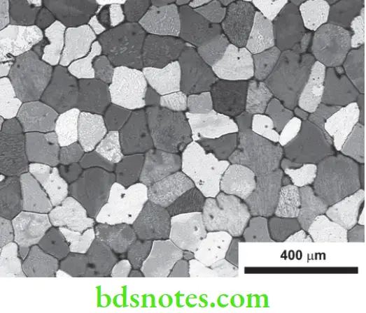 Dental Materials Structure and Properties of Metals and Alloys Photomicrograph of aluminium alloy