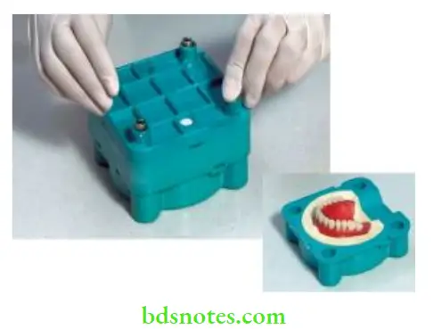 Denture Resins And Polymers Special flsk for microwave resin technique.