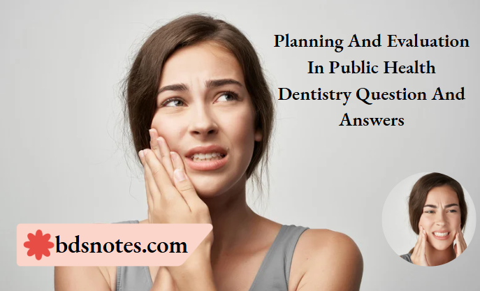 Public Health Dentistry Planning Cycle