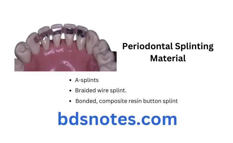 Splints In Periodontal Therapy Question And Answers Periodontal Splinting Material (1)
