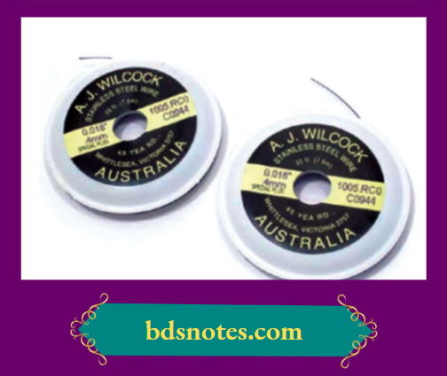 Stensile stainless steel wire