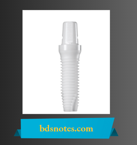 Zirconia one piece implant with abutment