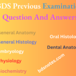 BDS Previous Examination Question And Answers