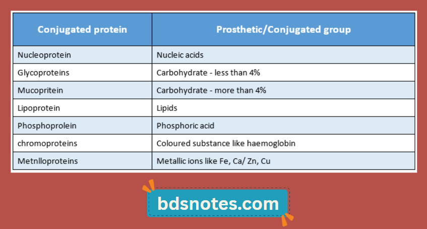 Conjugated Proteins Classification