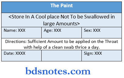 General Pharmacology Experiment -5 Mandler's paint