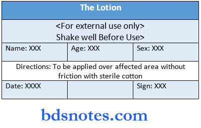 General Pharmacology Synopis Experiment-4 Lotion Calamine Lotions