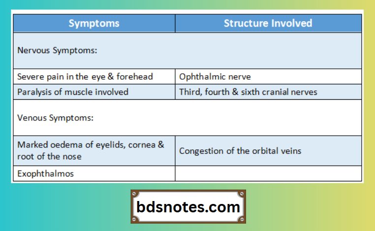 Orbital Vein Congestion And Edema