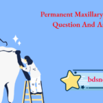 Permanent Maxillary Premolars