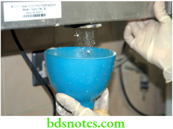 Dental Materials Gypsum Products Stone plaster dispenser