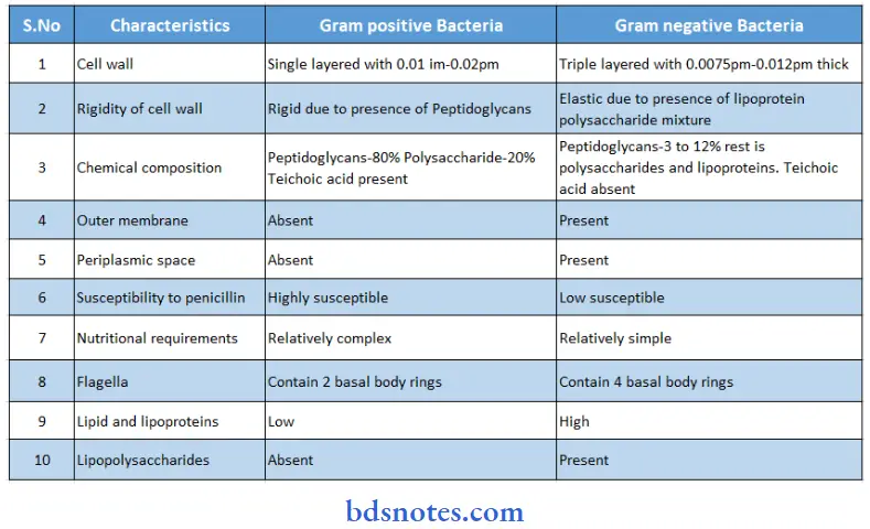 General Characteristics Of Microbes Question And Answers Differentiate Between Gram Positive Bacteria And Negative Bacteria