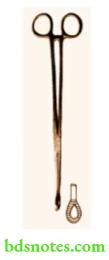 Instrument Swab holding forceps