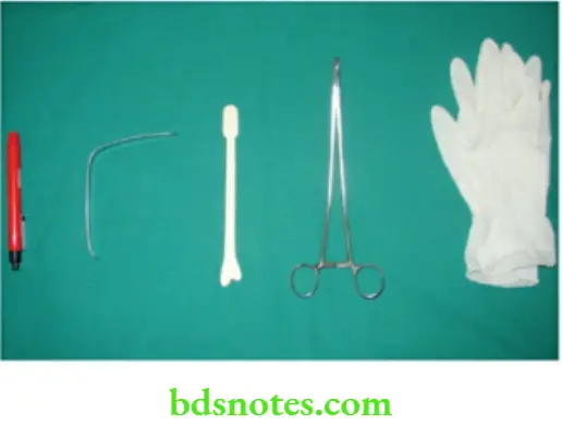 Oral Cavity, Odontomes, Lip And Palate Pair of gloves spatula toungue depressor and torch light are essential for oral cavity