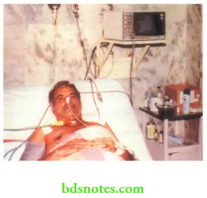 Tetanus And Gas Gangrene Tetanus patient recovering in an intensive care unit