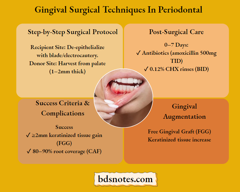 Gingival Surgical Techniques Decision Tree
