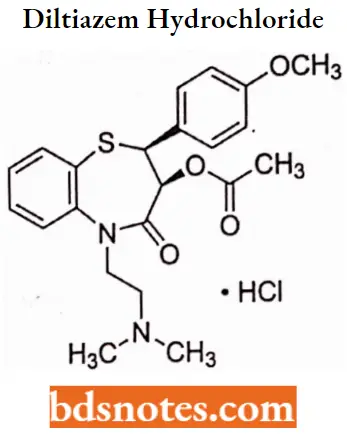 Antianginal Drugs Diltiazem Hydrochloride