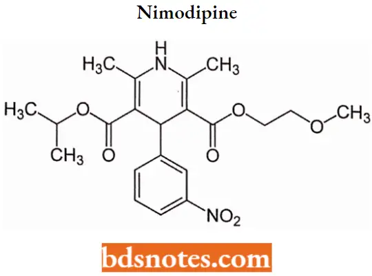Antianginal Drugs Nimodipine