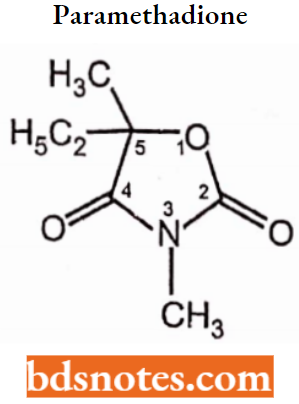 Anticonvulsants Paramethadione