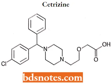 Antihistamine Agents Cetrizine