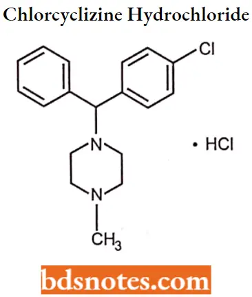 Antihistamine Agents Chlorcyclizine Hydrochloride