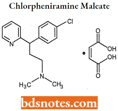 Antihistamine Agents Chlorpheniramine Maleate
