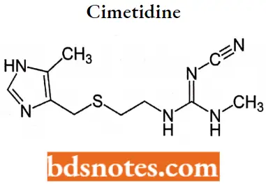 Antihistamine Agents Cimetidine