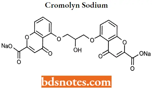 Antihistamine Agents Cromolyn Sodium