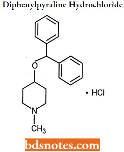 Antihistamine Agents Diphenylpyraline Hydrochloride