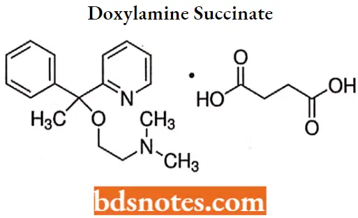 Antihistamine Agents Doxylamine Succinate
