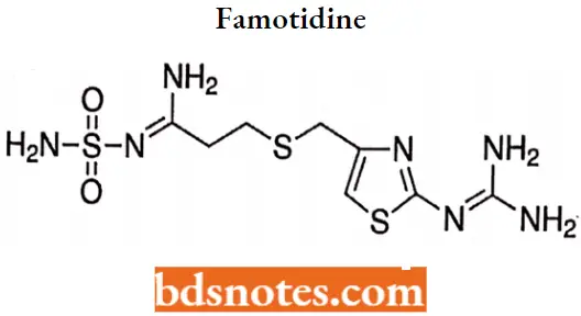 Antihistamine Agents Famotidine