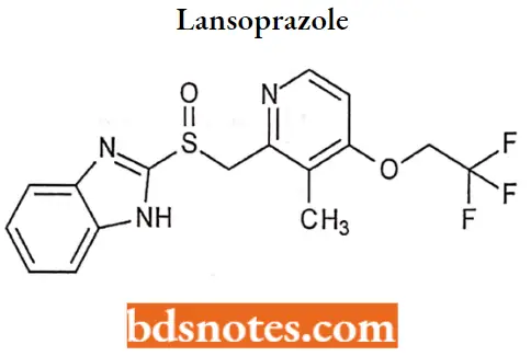 Antihistamine Agents Lansoprazole
