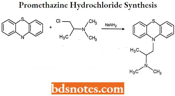 Antihistamine Agents Promethazine Hydrochloride Synthesis