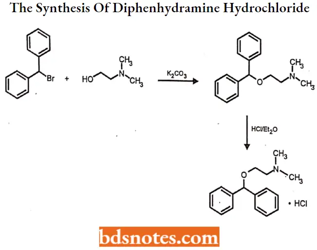 Antihistamine Agents The Synthesis Of Diphenhydramine Hydrochloride