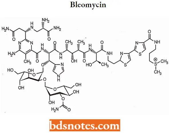 Antineoplastic Drugs Bleomycin