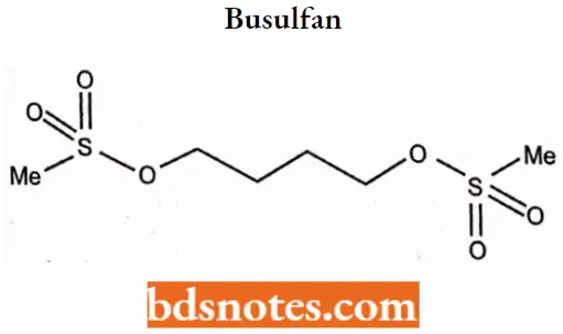 Antineoplastic Drugs Busulfan