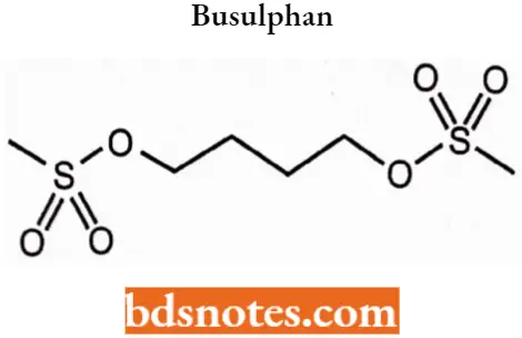 Antineoplastic Drugs Busulphan