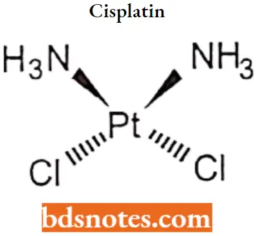 Antineoplastic Drugs Cisplatin