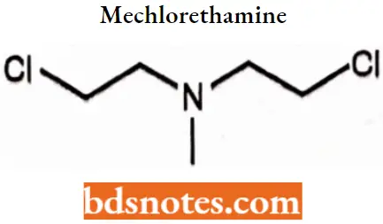 Antineoplastic Drugs Mechlorethamine